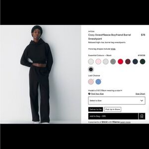 TNA Cozy Boyfriend Straight Leg Sweatpants